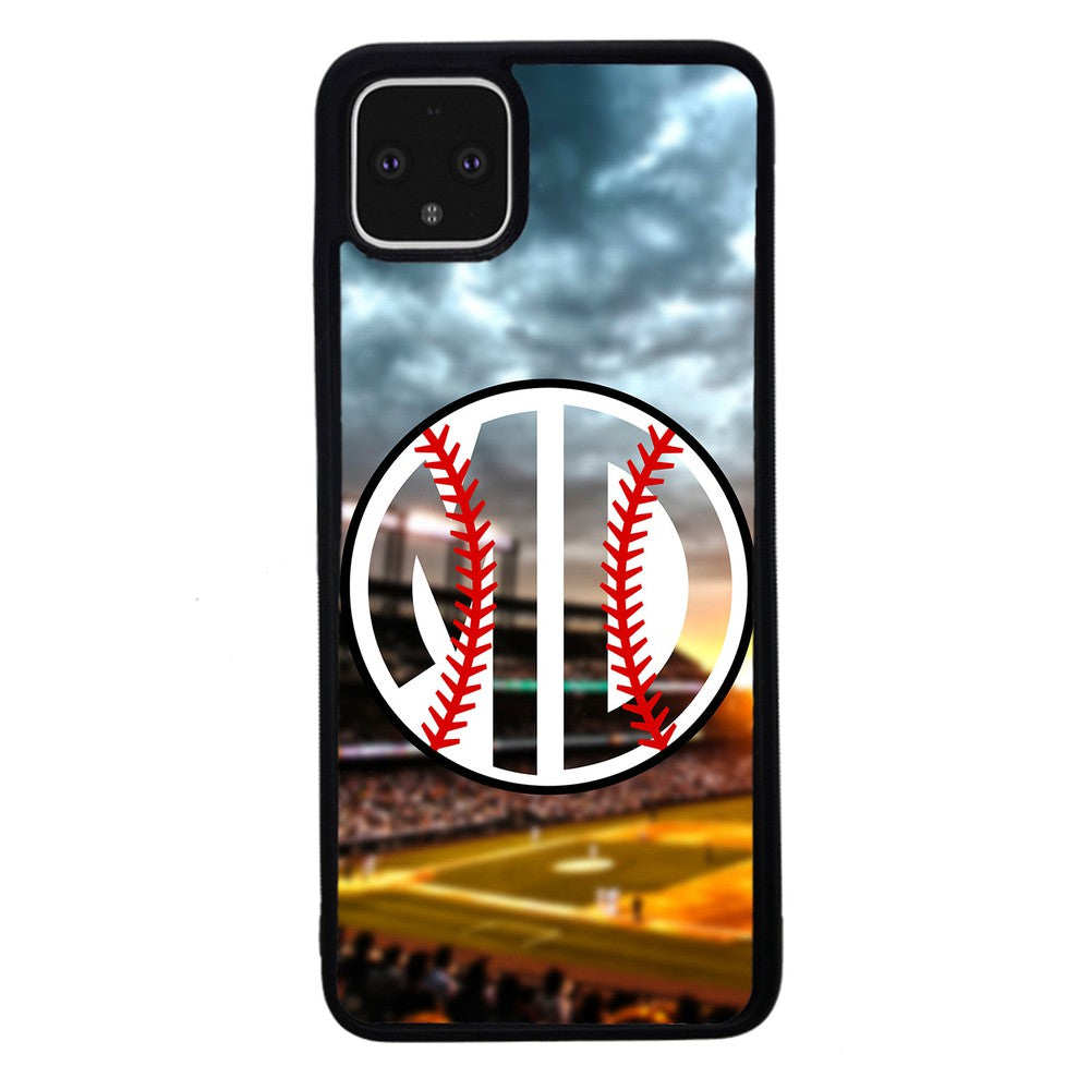 Baseball Monogram Google Phone Case