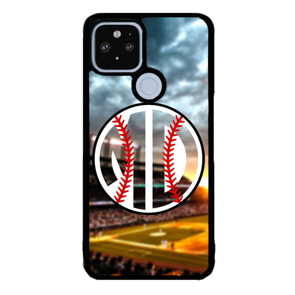 Baseball Monogram Google Phone Case