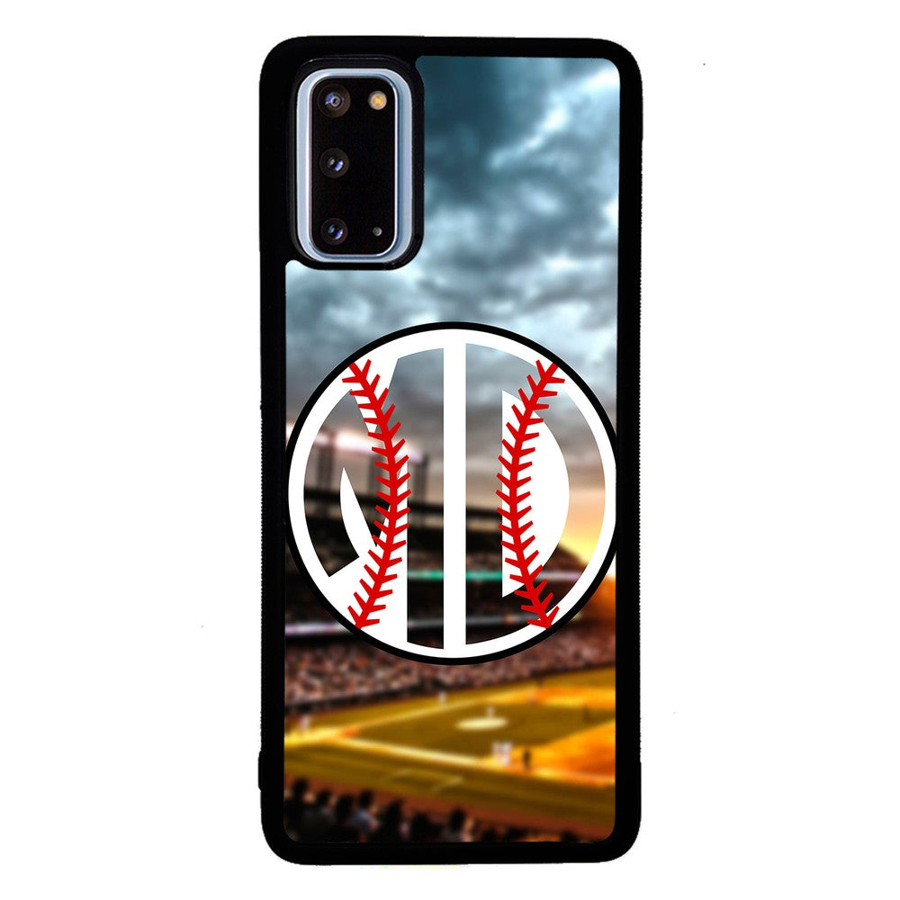 Baseball Monogram Samsung Phone Case
