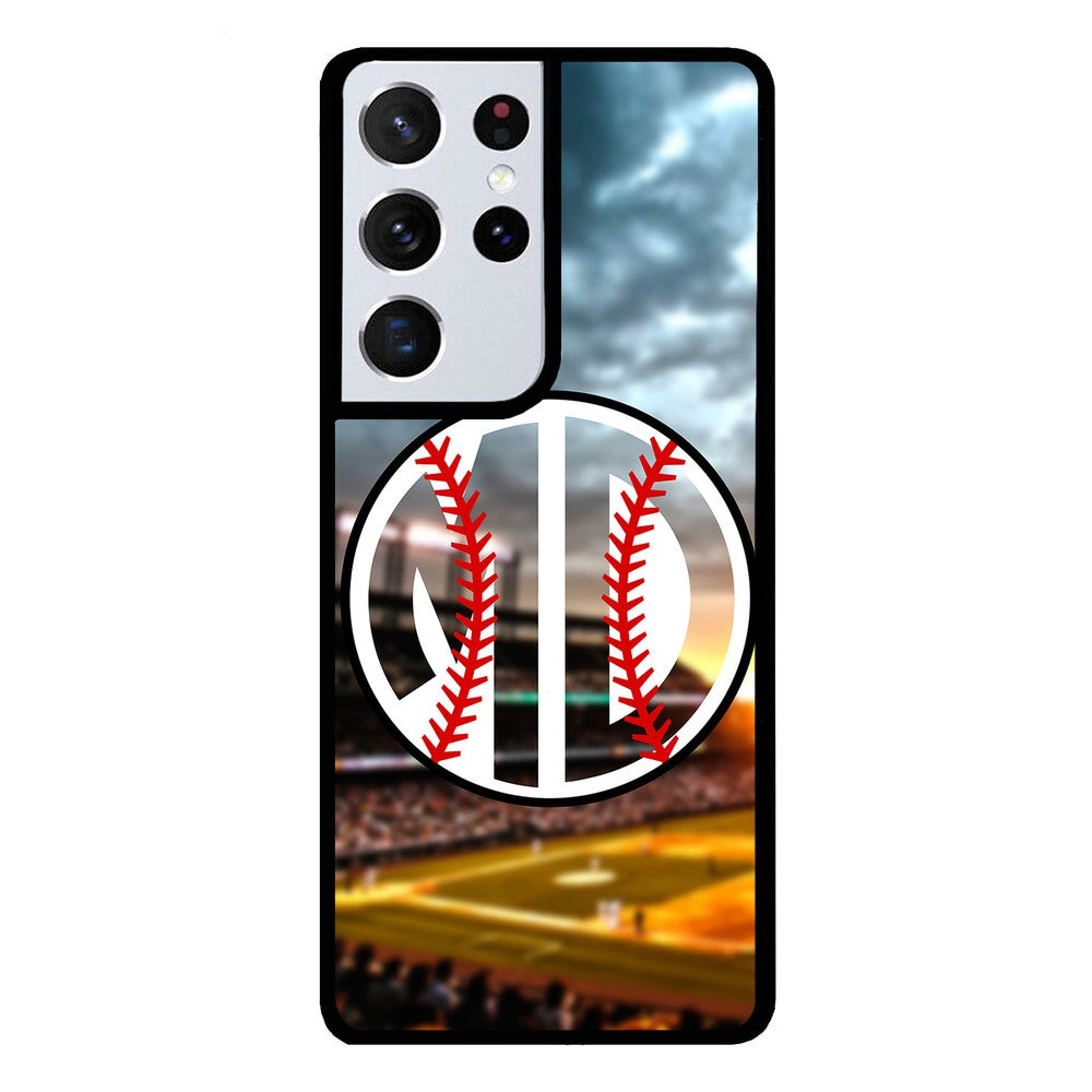 Baseball Monogram Samsung Phone Case