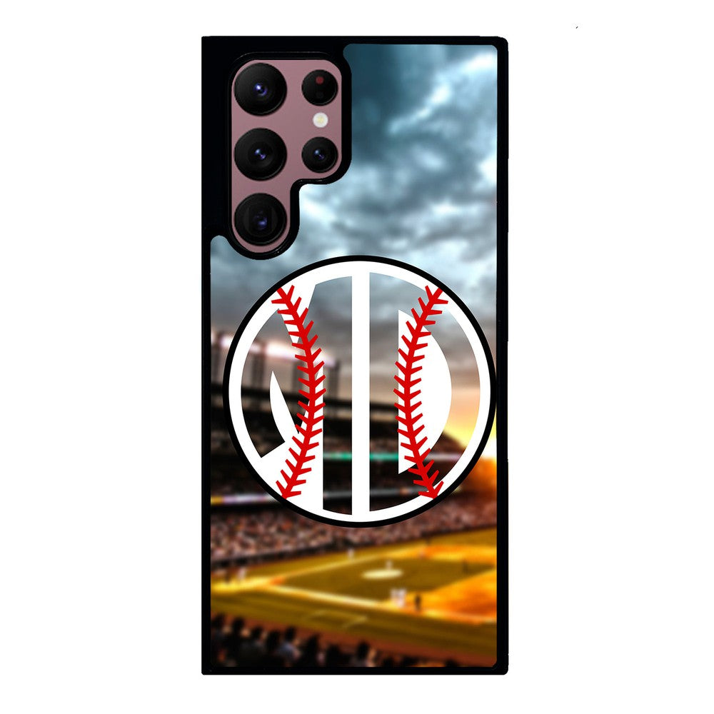 Baseball Monogram Samsung Phone Case