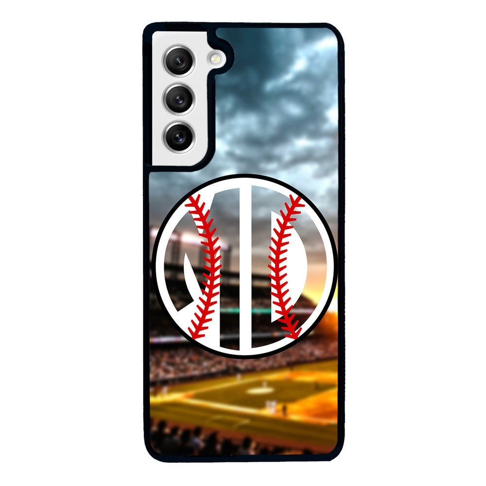Baseball Monogram Samsung Phone Case