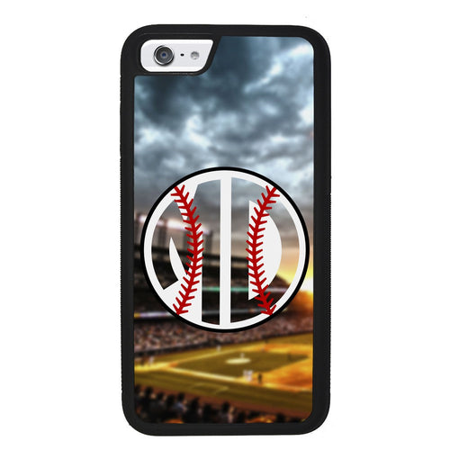 Baseball Monogram Apple iPhone Case
