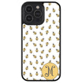 Cute Little Honey Bees Initial Apple iPhone Case