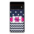Blue Polka Dot Chevron Pink Personalized Google Phone Case