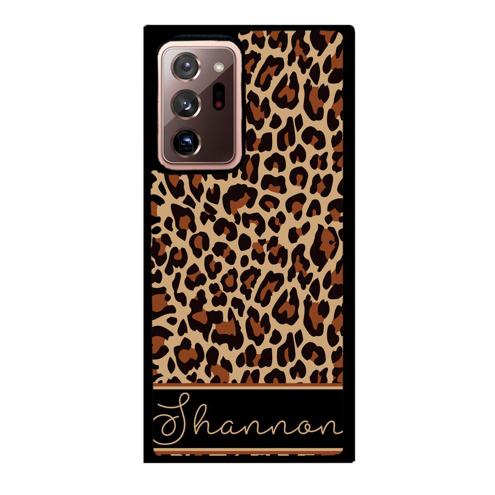 Brown Leopard Skin Personalized Samsung Phone Case