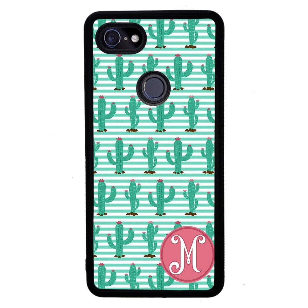 Cute Cactus Initial Google Phone Case