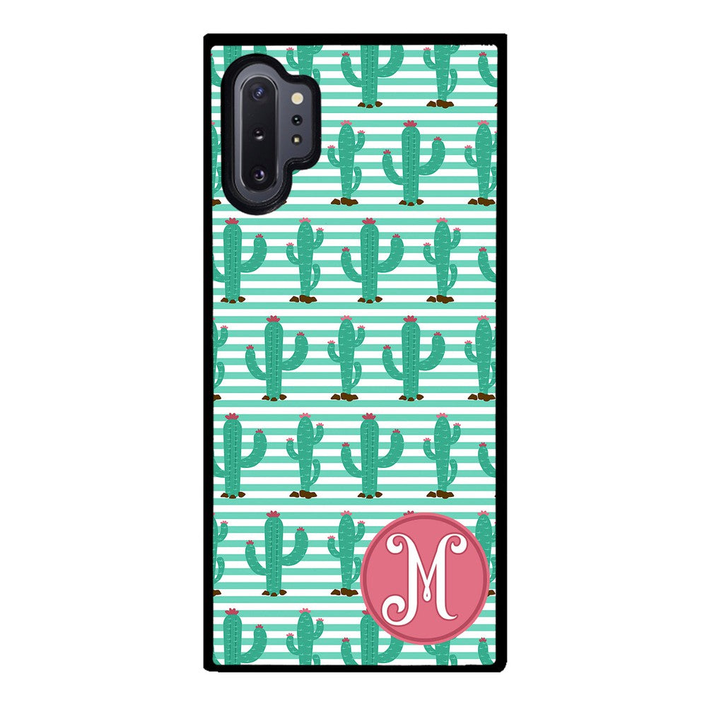 Cute Cactus Initial Samsung Phone Case