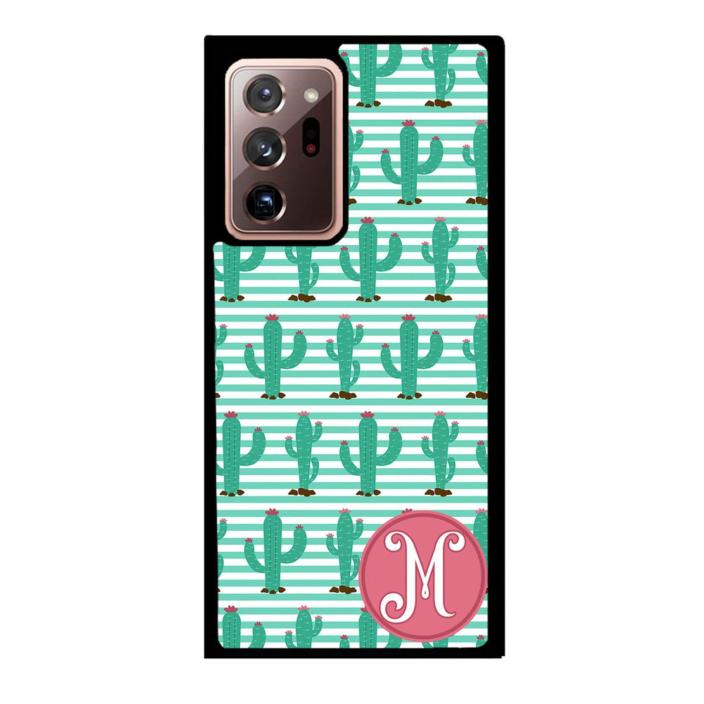 Cute Cactus Initial Samsung Phone Case