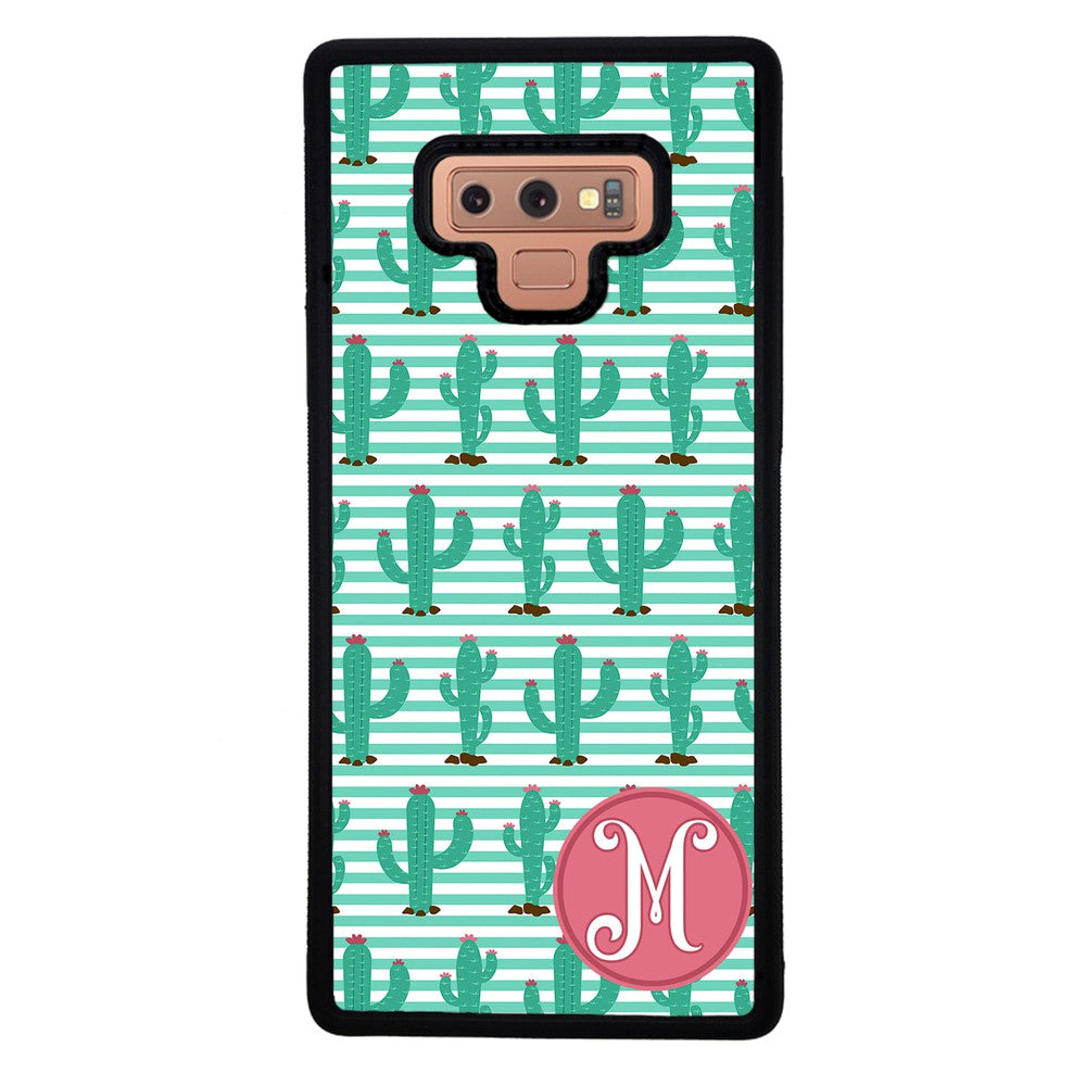 Cute Cactus Initial Samsung Phone Case