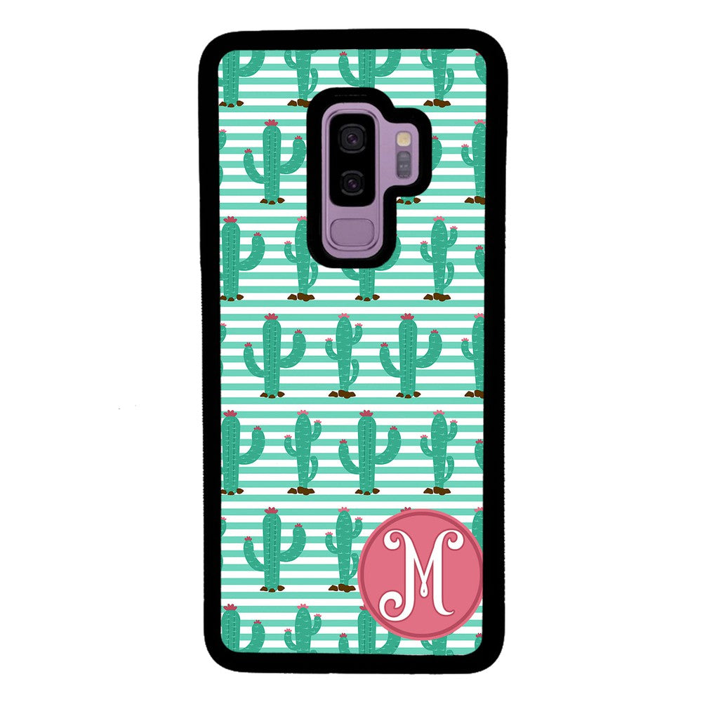 Cute Cactus Initial Samsung Phone Case