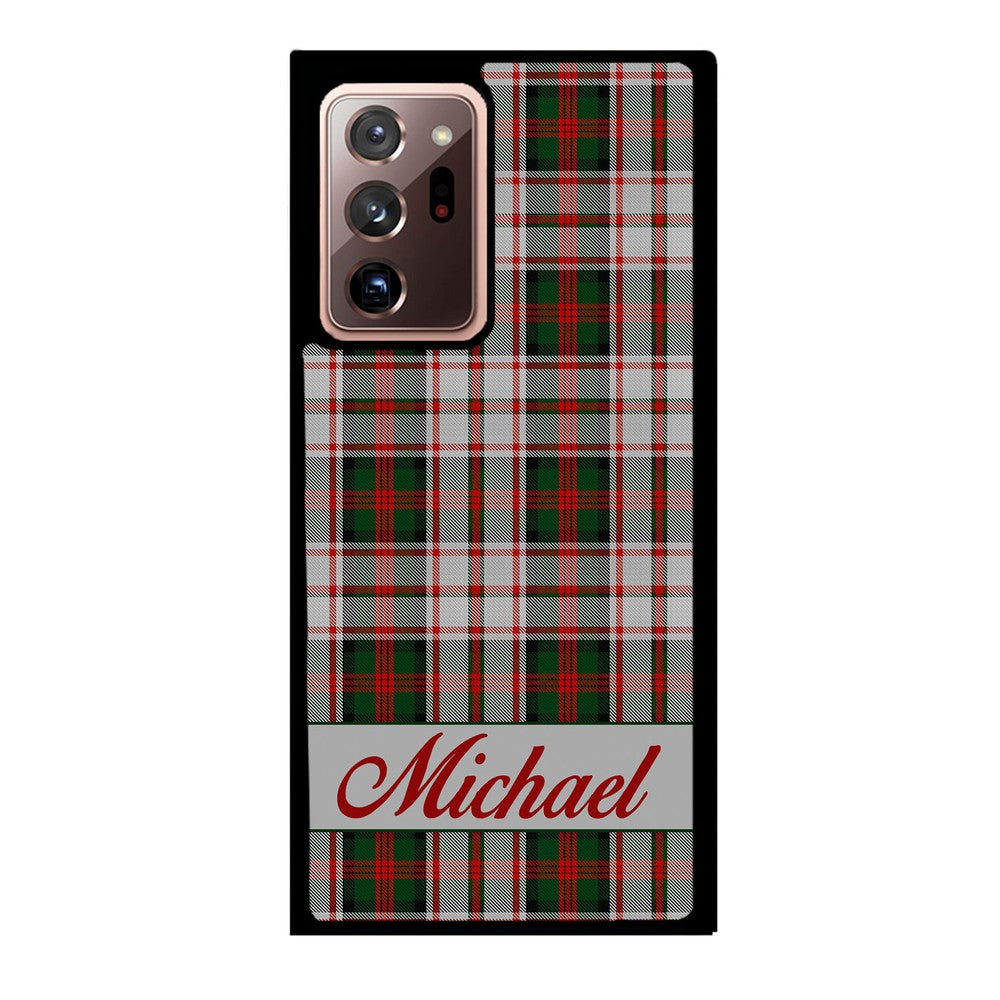 Red and Green Tartan Plaid Personalized Samsung Phone Case