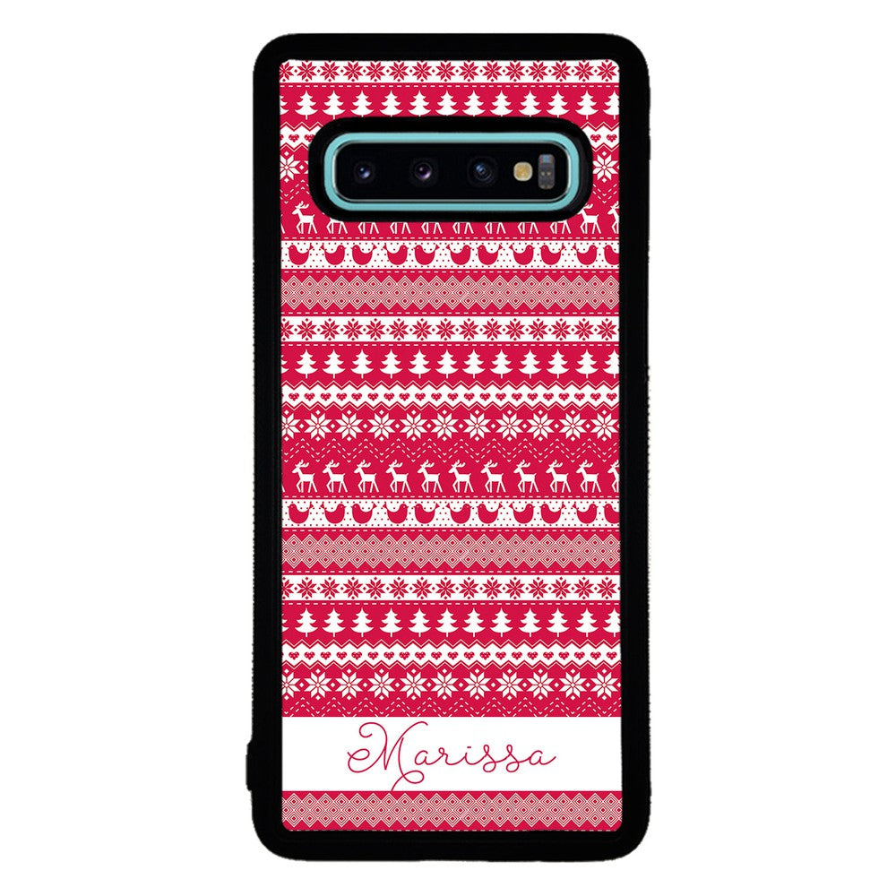 Christmas Sweater Personalized Samsung Phone Case