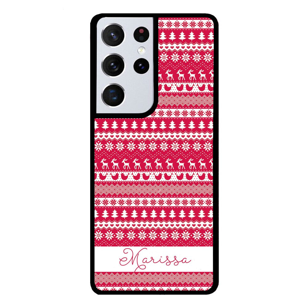 Christmas Sweater Personalized Samsung Phone Case