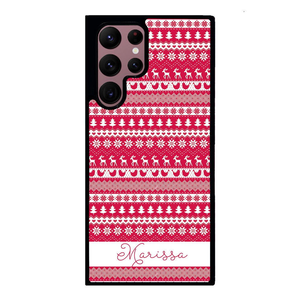 Christmas Sweater Personalized Samsung Phone Case