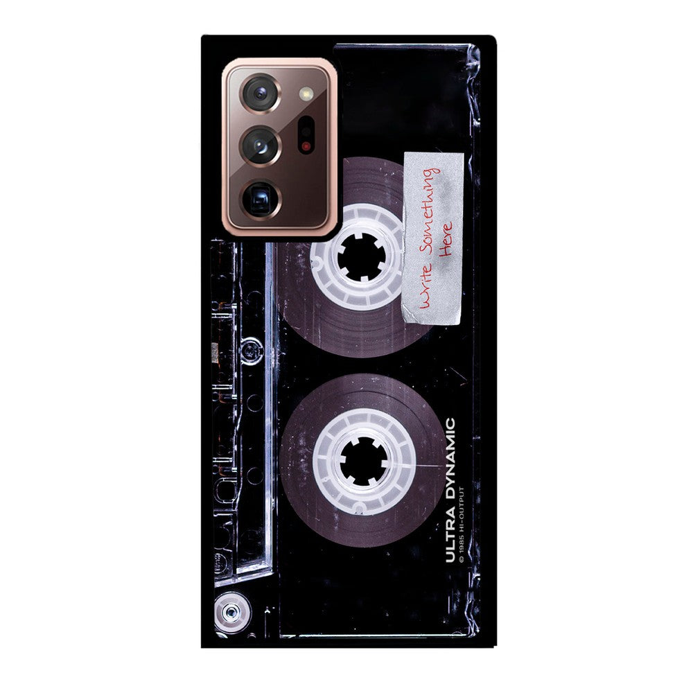 Clear Black Retro Cassette Tape Personalized Samsung Phone Case