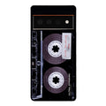 Clear Black Retro Cassette Tape Personalized Google Phone Case