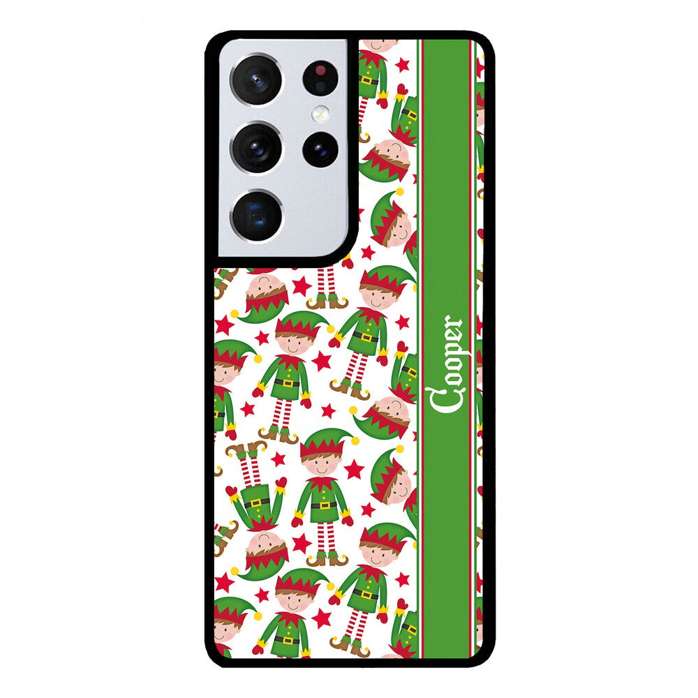 Funny Elf Christmas Workers Personalized Samsung Phone Case