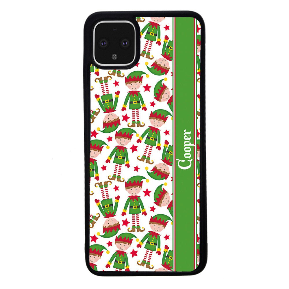 Funny Elf Christmas Workers Personalized Google Phone Case
