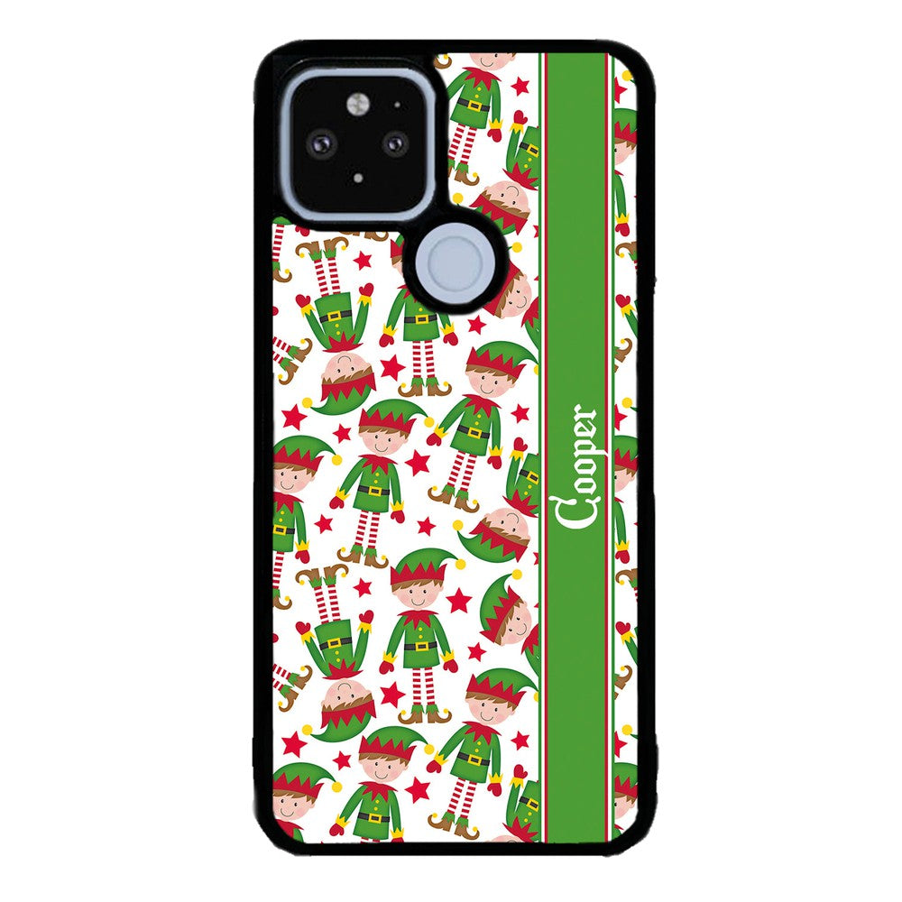 Funny Elf Christmas Workers Personalized Google Phone Case