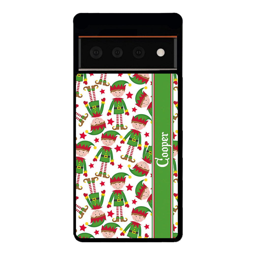 Funny Elf Christmas Workers Personalized Google Phone Case