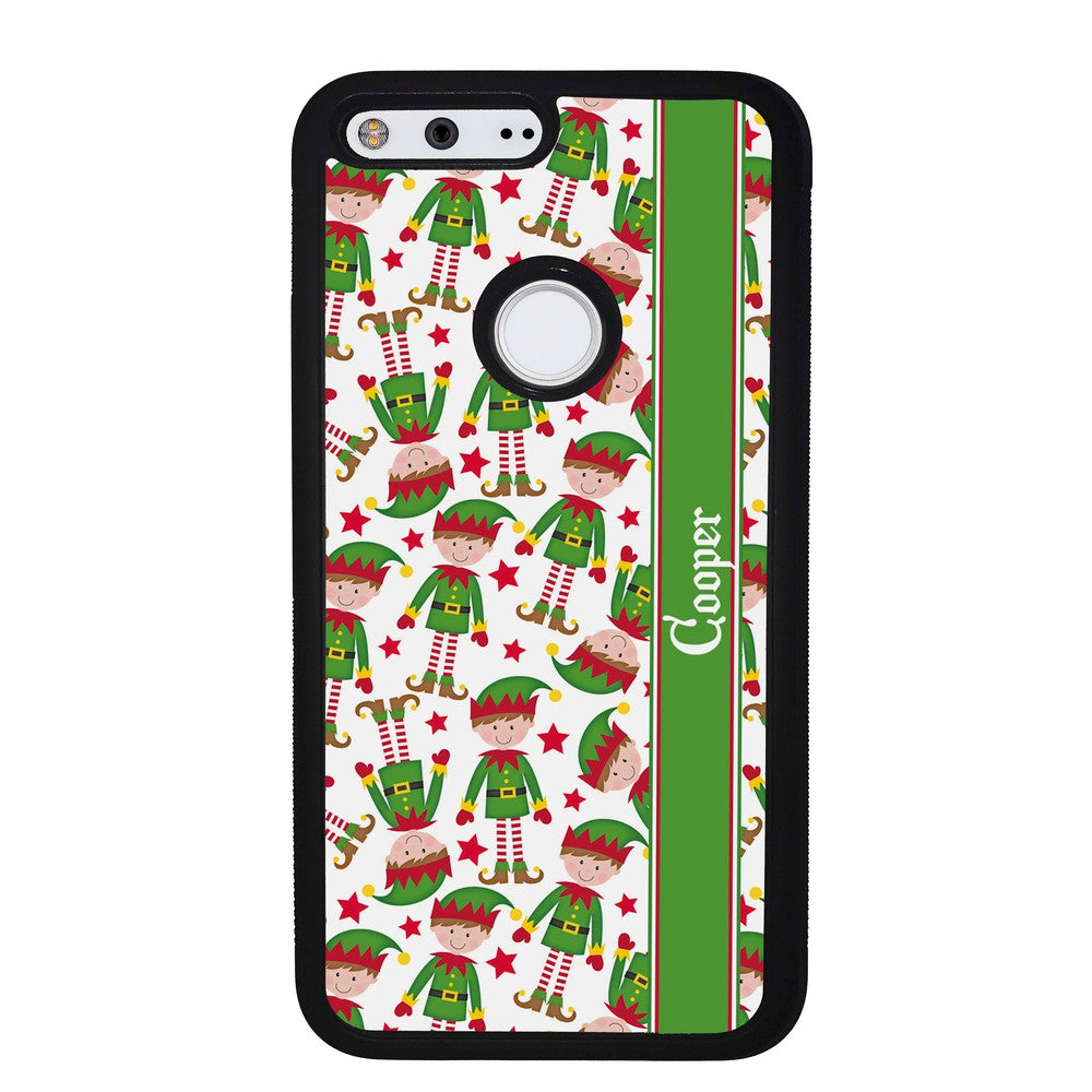 Funny Elf Christmas Workers Personalized Google Phone Case