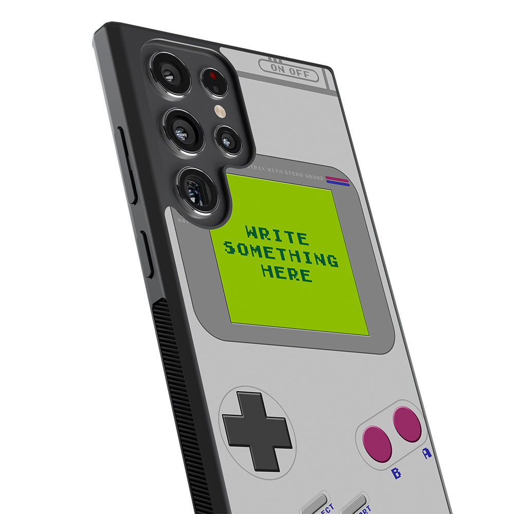 Retro Handheld Gaming Console Personalized Samsung Phone Case