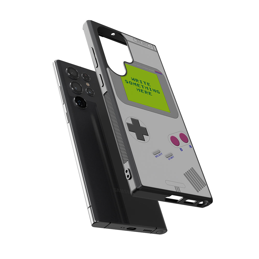Retro Handheld Gaming Console Personalized Samsung Phone Case
