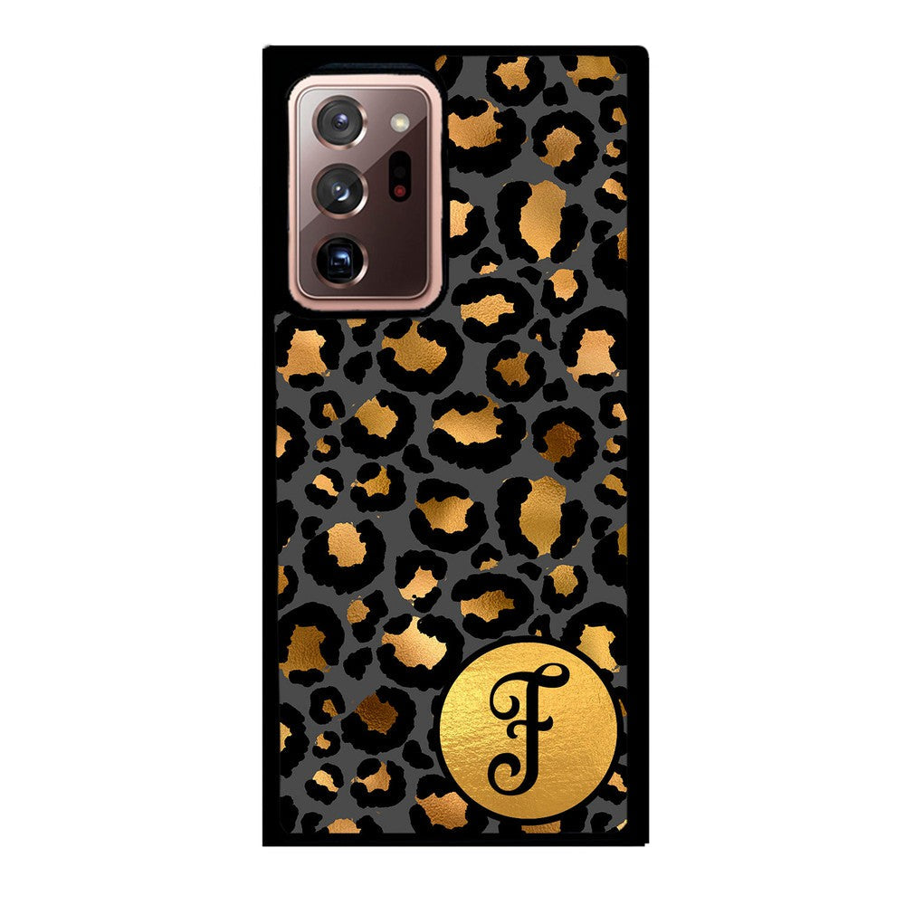 Gold Foil Leopard Skin Personalized Samsung Phone Case