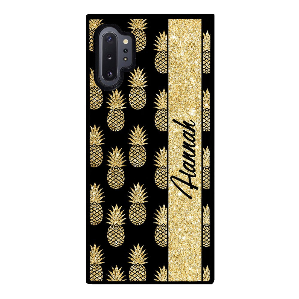 Golden Pineapples Personalized Samsung Phone Case