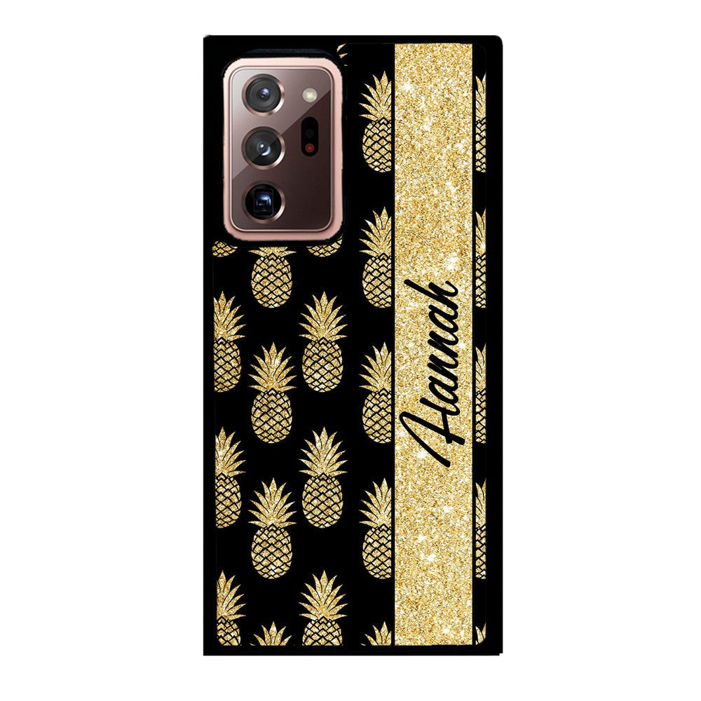 Golden Pineapples Personalized Samsung Phone Case