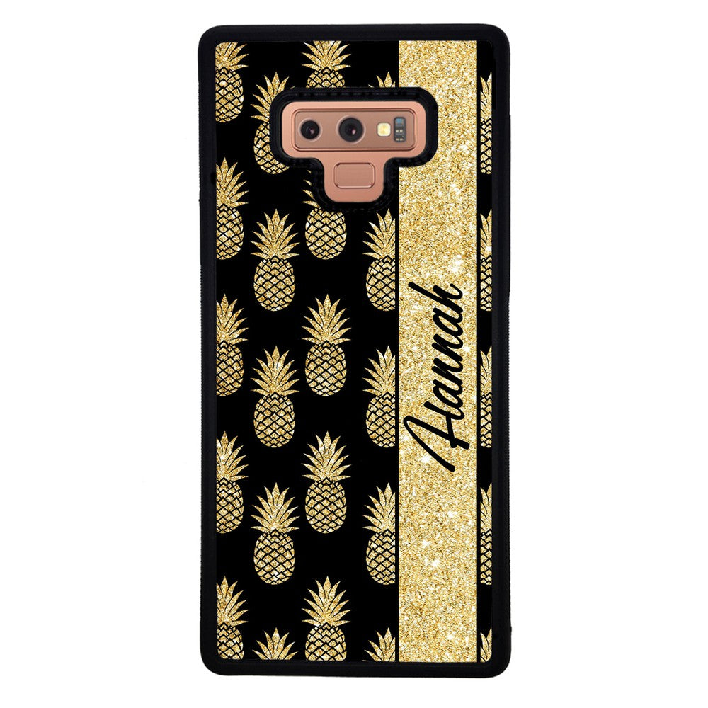 Golden Pineapples Personalized Samsung Phone Case