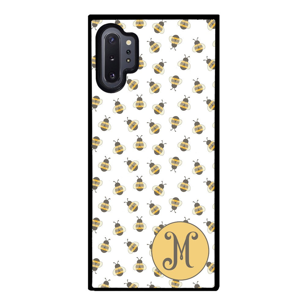 Cute Little Honey Bees Initial Samsung Phone Case