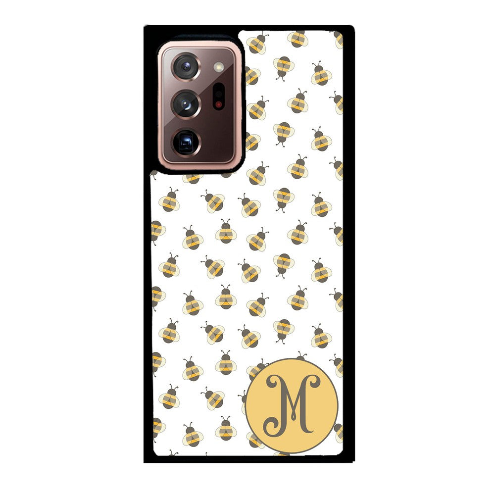 Cute Little Honey Bees Initial Samsung Phone Case