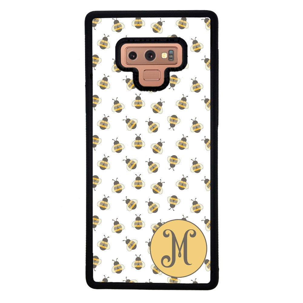 Cute Little Honey Bees Initial Samsung Phone Case