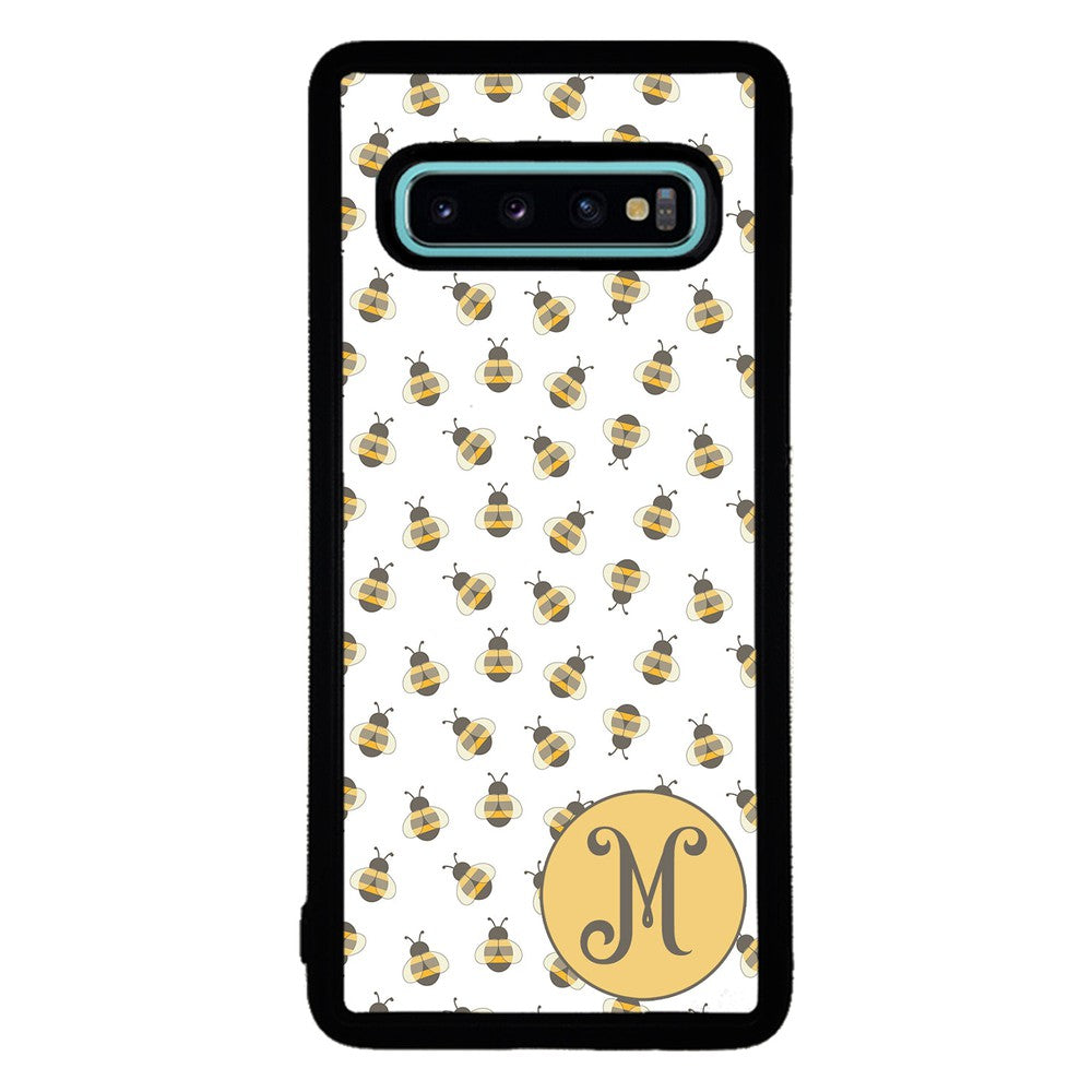 Cute Little Honey Bees Initial Samsung Phone Case