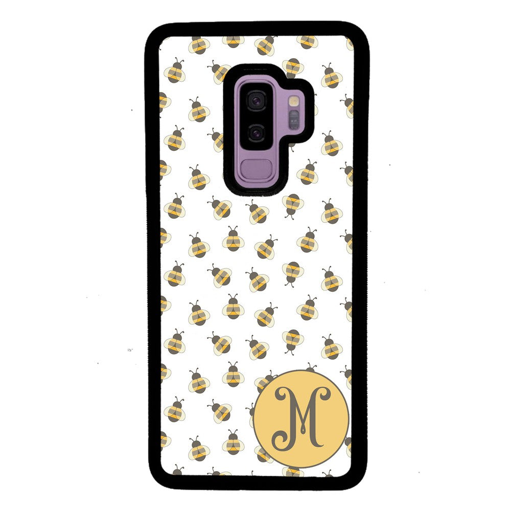 Cute Little Honey Bees Initial Samsung Phone Case