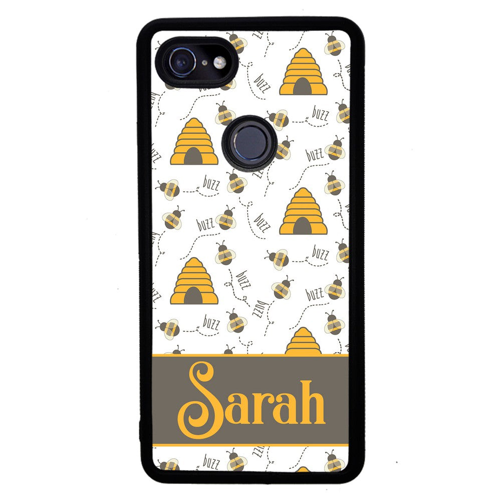 Honey Bee and Hive Personalized Google Phone Case