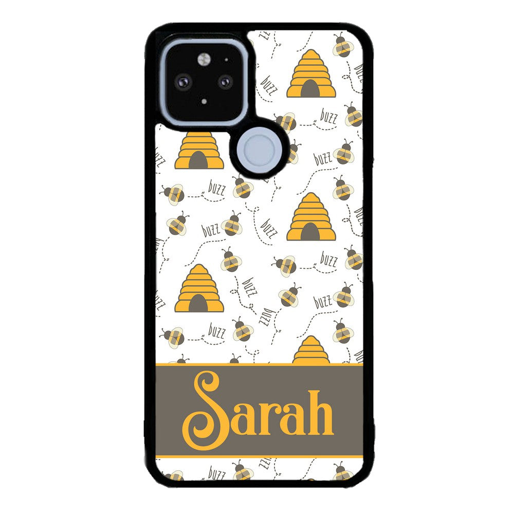 Honey Bee and Hive Personalized Google Phone Case