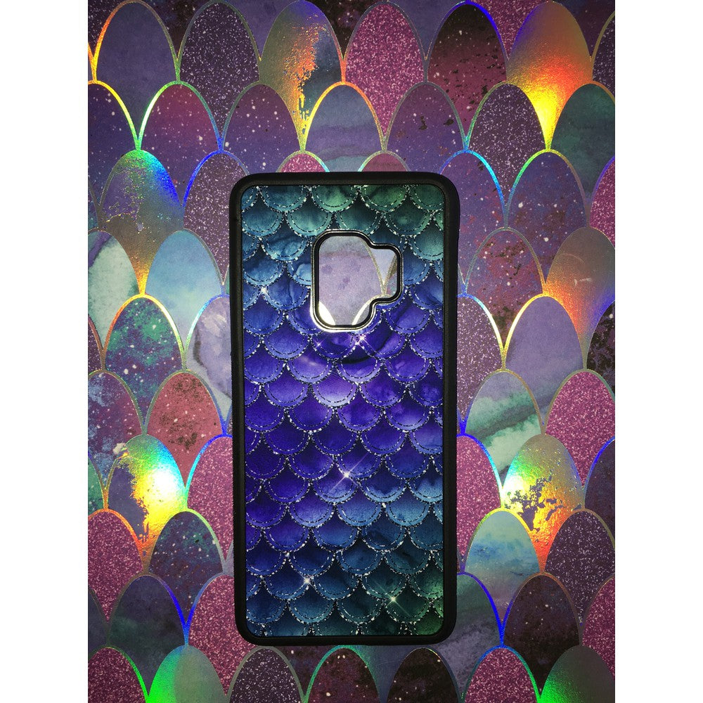 Purple Shine Mermaid Scales Samsung Phone Case