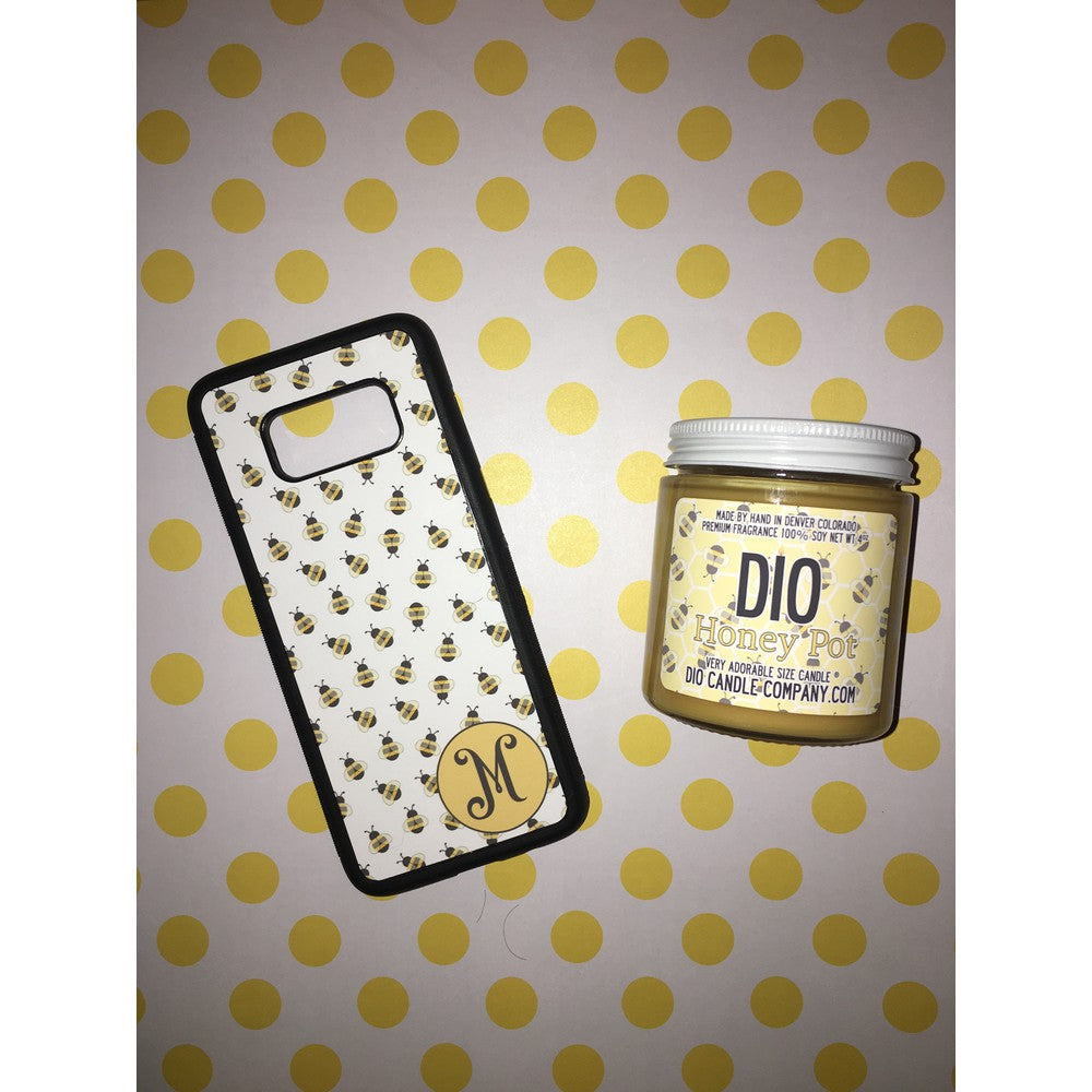 Cute Little Honey Bees Initial Samsung Phone Case