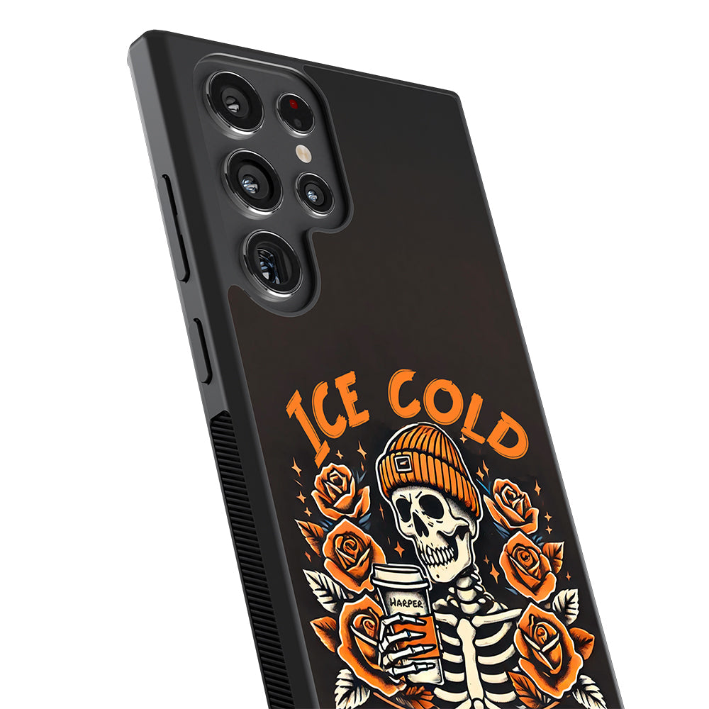 Ice Cold Like My Soul Coffee Fall Season Personalized Samsung Phone Case