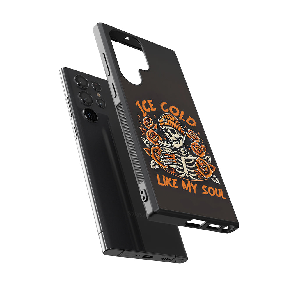 Ice Cold Like My Soul Coffee Fall Season Personalized Samsung Phone Case