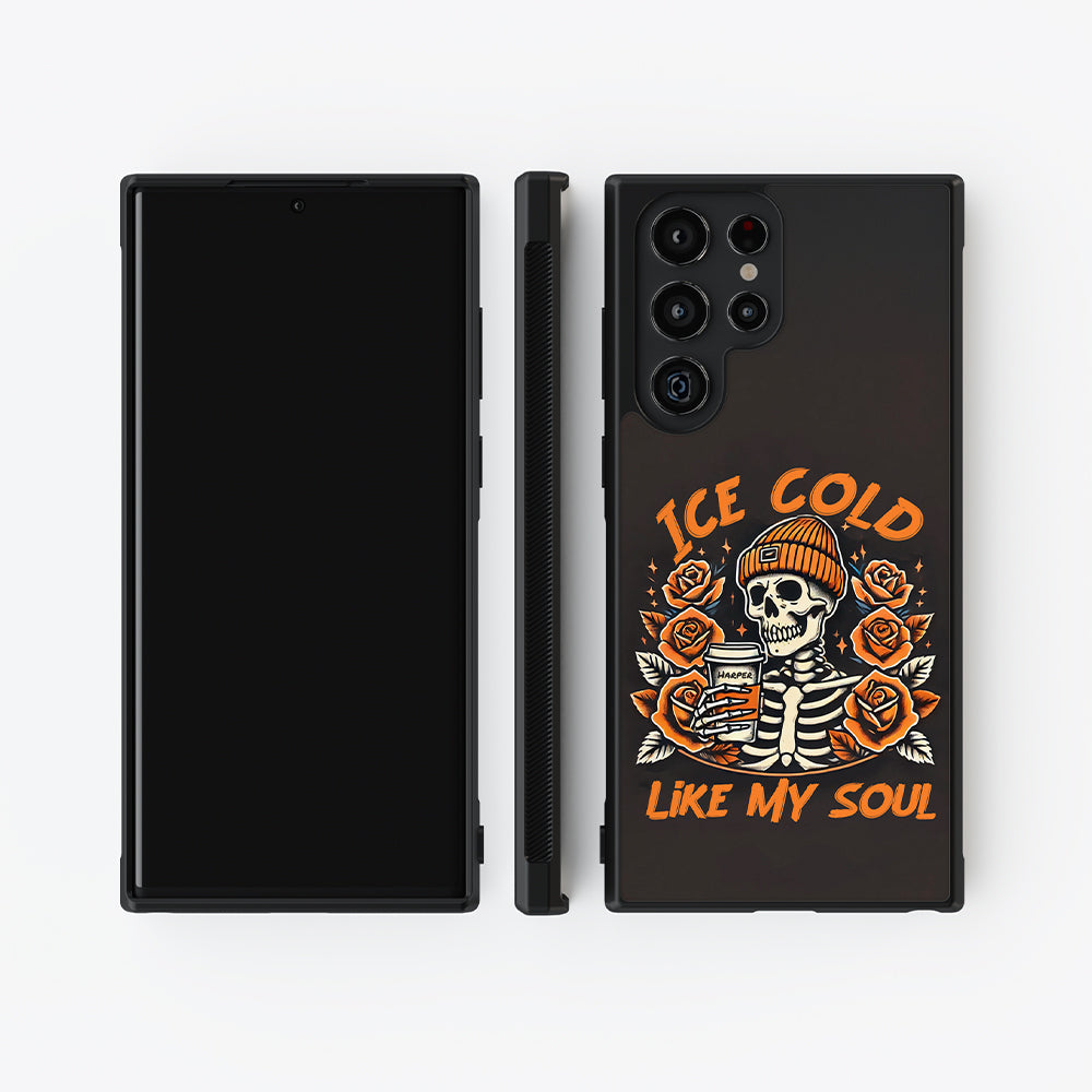 Ice Cold Like My Soul Coffee Fall Season Personalized Samsung Phone Case