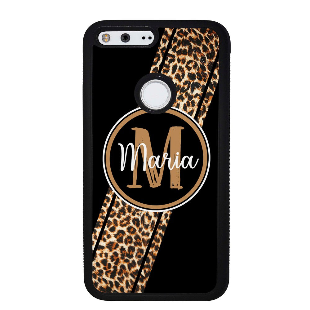 Leopard Animal Skin Stripe Personalized Google Phone Case