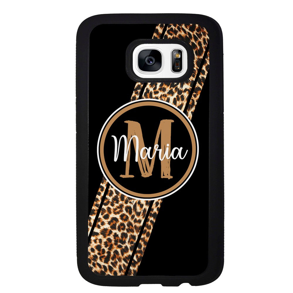 Leopard Animal Skin Stripe Personalized Samsung Phone Case