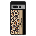 Leopard Skin Brown and Black Personalized Google Phone Case
