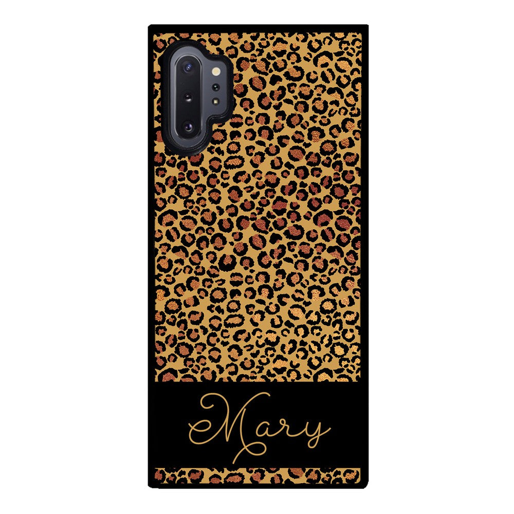 Leopard Skin Personalized Samsung Phone Case