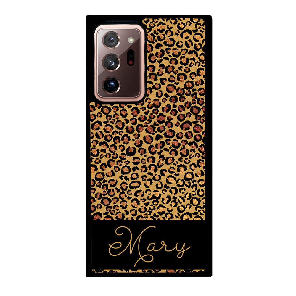 Leopard Skin Personalized Samsung Phone Case
