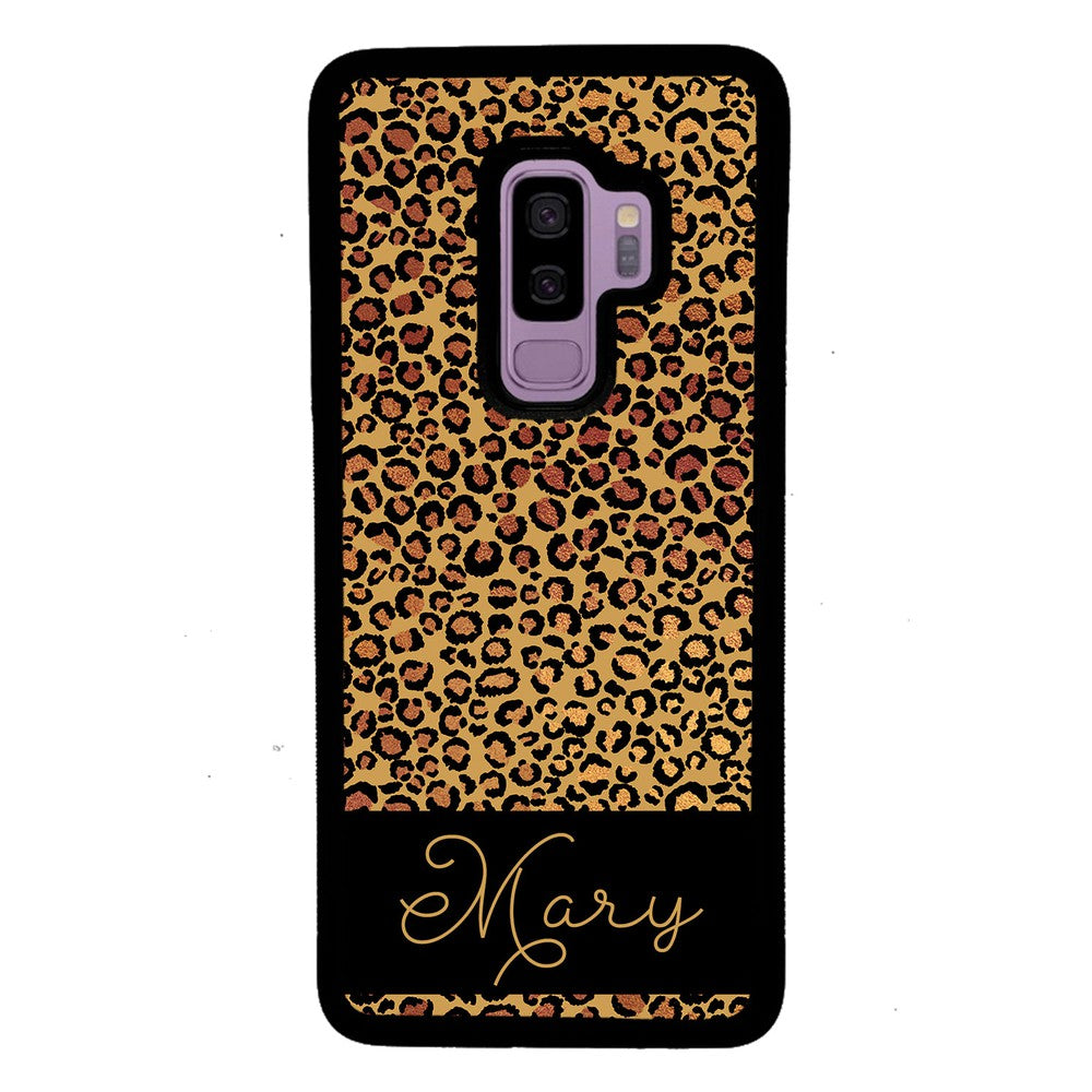 Leopard Skin Personalized Samsung Phone Case
